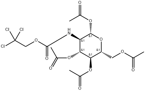 1,3,4,6-TETRA-O-ACETYL-2-DEOXY-2-(2,2,2-TRICHLOROETHOXYCARBONYLAMINO)-Β-D-GLUCOPYRANOSE1,3,4,6-四-O-乙酰基-2-脱氧-2-(2,2,2-三氯乙氧)-Β-D-D-吡喃葡萄糖