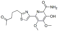 3-Hydroxy-4,5-dimethoxy-6-[2-(4-oxopentyl)-4-thiazolyl]-2-pyridinecarboxamide