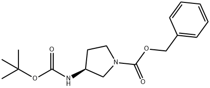 (S)-3-叔丁氧羰基氨基吡咯烷-1-甲酸苄酯