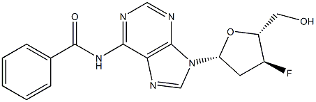 N6-benzoyl-3'-fluoro-2',3'-dideoxyadenosine