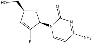 2',3'-dideoxy-2',3'-didehydro-2'-fluorocytidine