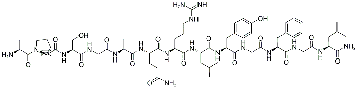 ALA-PRO-SER-GLY-ALA-GLN-ARG-LEU-TYR-GLY-PHE-GLY-LEU-NH2