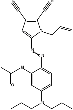 N-(2-(1-allyl-4,5-dicyanoimidazol-2-ylazo)-5-(dipropylamino)phenyl)-acetamide