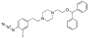 1-(2-(diphenylmethoxy)ethyl)-4-(2-(4-azido-3-iodophenyl)ethyl)piperazine