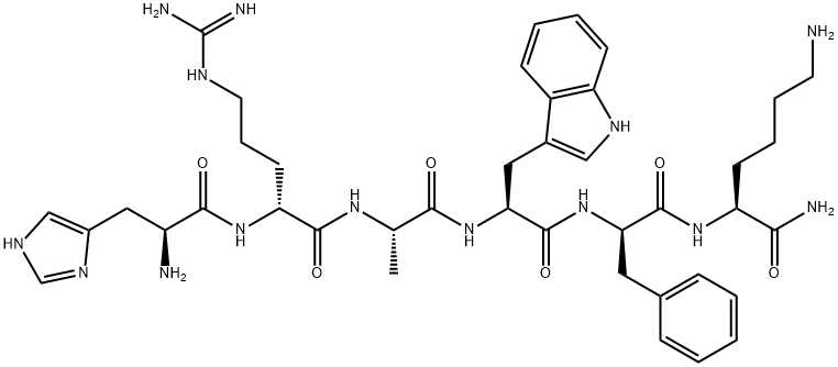 L-组氨酰-D-精氨酰-L-丙氨酰-L-色氨酰-D-苯丙氨酰-L-赖氨酰胺