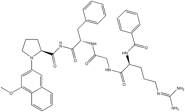 N(alpha)-benzoyl-arginyl-glycyl-phenylalanyl-prolyl-methoxy-beta-naphthylamide