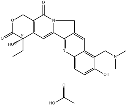 4-乙基-4,9-二羟基-10-[(二甲基氨基)甲基]-1H-吡喃并[3',4':6,7]氮茚并[1,2-B]喹啉-3,14(4H,12H)-二酮醋酸盐