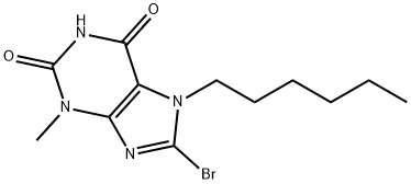 8-Bromo-7-hexyl-3-methyl-3,7-dihydro-purine-2,6-dione