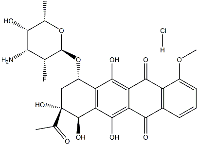 7-O-(3-amino-2,3,6-trideoxy-2-fluorotalopyranosyl)daunomycinone