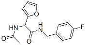 alpha-acetamido-N-(4-fluorobenzyl)-alpha-(furan-2-yl)acetamide