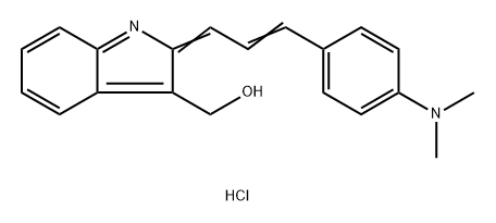 2-(3'-(4-dimethylaminophenyl)-2'-propenyliden)-3-hydroxymethyl-2H-indolenine