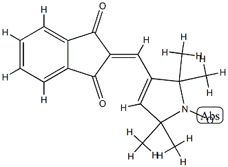 2-((1-oxyl-2,2,5,5-tetramethyl-3-pyrrolin-3-yl)methenyl)indane-1,3-dione