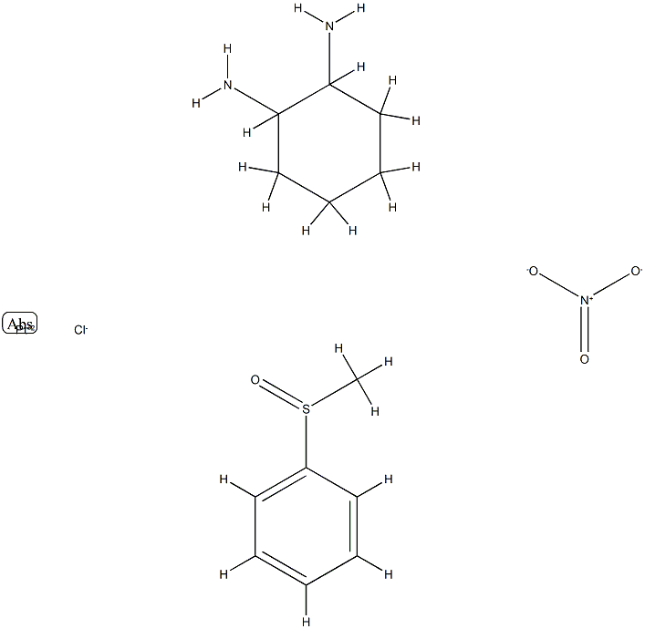 chloro(1,2-cyclohexanediamine-N,N')((methylsulfinyl)benzene-S)platinum(I)