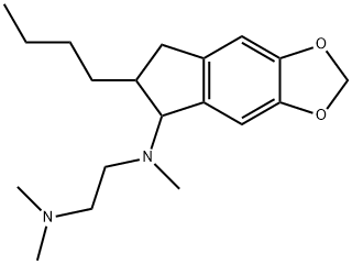 2-(n-butyl)-1-(N-methyl-N-(2-(N',N'-dimethylamino)ethyl)amino)-5,6-methylenedioxyindane