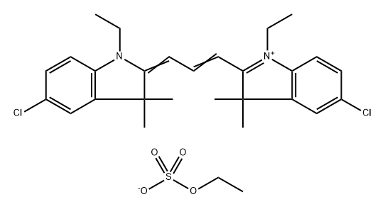 5-Chloro-2-[3-[(5-chloro-1-ethyl-1,3-dihydro-3,3-dimethyl-2H-indole)-2-ylidene]-1-propenyl]-1-ethyl-3,3-dimethyl-3H-indole-1-ium·ethylsulfate