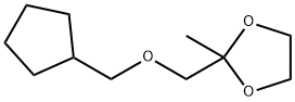 1,3-Dioxolane,2-[(cyclopentylmethoxy)methyl]-2-methyl-(9CI)