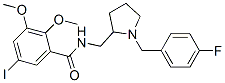 2,3-dimethoxy-5-iodo-N-((1-(4'-fluorobenzyl)-2-pyrrolidinyl)methyl)benzamide