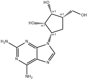 3-(2,6-diamino-9H-purin-9-yl)-5-(hydroxymethyl)-1,2-cyclopentanediol