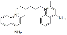 1,1'-hexamethylenebis(4-amino-2-methylquinolinium)