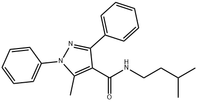 1,3-Diphenyl-5-methyl-N-(3-methylbutyl)-1H-pyrazole-4-carboxamide