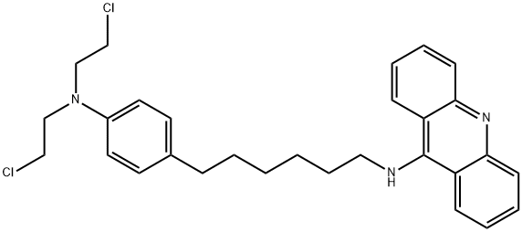 N-[6-[4-[bis(2-chloroethyl)amino]phenyl]hexyl]acridin-9-amine