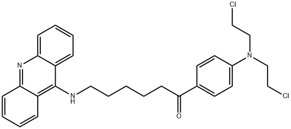 6-(acridin-9-ylamino)-1-[4-[bis(2-chloroethyl)amino]phenyl]hexan-1-one