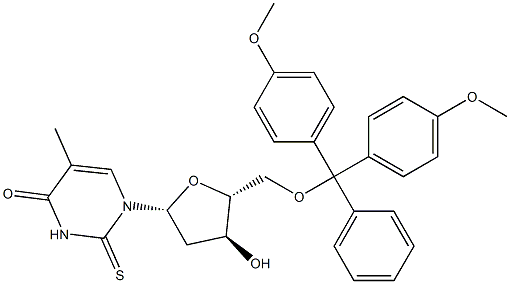 5'-O-[二(4-甲氧基苯基)苯基甲基]-2-硫代胸苷