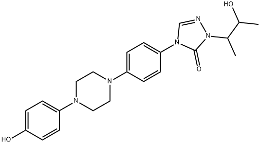 1-(3-Hydroxybutan-2-yl)-4-(4-(4-(4-hydroxyphenyl)piperazin-1-yl)phenyl)-1H-1,2,4-triazol-5(4H)-one