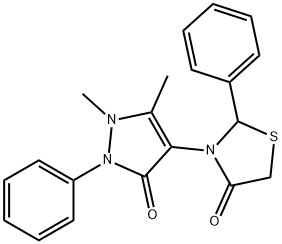 3-(1,5-dimethyl-3-oxo-2-phenyl-2,3-dihydro-1H-pyrazol-4-yl)-2-phenyl-1,3-thiazolidin-4-one
