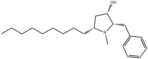 1-Methyl-2β-benzyl-5β-nonylpyrrolidine-3β-ol