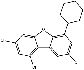 6-cyclohexyl-1,3,8-trichlorodibenzofuran