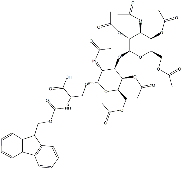 O-[4,6-二-O-乙酰基-2-(乙酰氨基)-2-脱氧-3-O-(2,3,4,6-四-O-乙酰基-BETA-D-吡喃半乳糖基)-ALPHA-D-吡喃半乳糖基]-N-[芴甲氧羰基]-L-丝氨酸