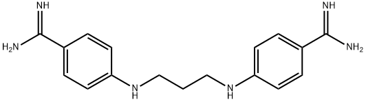4-[3-[(4-carbamimidoylphenyl)amino]propylamino]benzenecarboximidamide