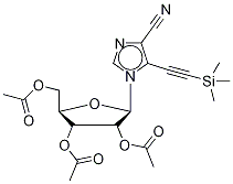 5-(2-(Trimethylsilyl)-1-ethyn-1-yl)-1-(2’,3’,5’-tri-O-acetyl--D-ribofuranosyl)-imidazo-4-carbonitrile