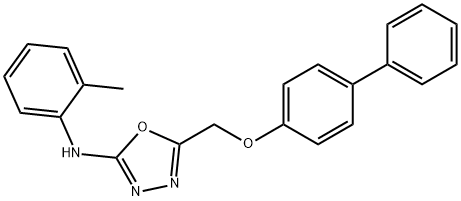 5-(((1,1'-Biphenyl)-4-yloxy)methyl)-N-(2-methylphenyl)-1,3,4-oxadiazol-2-amine