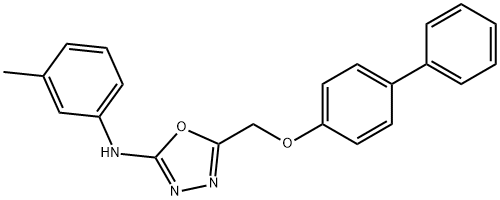 5-(((1,1'-Biphenyl)-4-yloxy)methyl)-N-(3-methylphenyl)-1,3,4-oxadiazol-2-amine