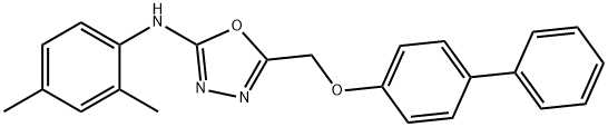 5-(((1,1'-Biphenyl)-4-yloxy)methyl)-N-(2,4-dimethylphenyl)-1,3,4-oxadiazol-2-amine