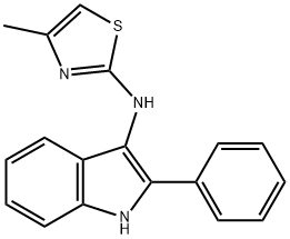 N-(4-Methyl-2-thiazolyl)-2-phenyl-1H-indol-3-amine