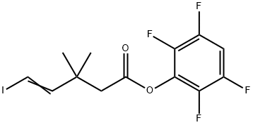 2,3,5,6-tetrafluorophenyl-3,3-dimethyl-5-iodo-4-pentenoate