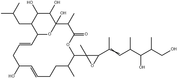 5-[3-(4,6-Dihydroxy-1,3,5-trimethyl-1-hexenyl)-2-methyloxiran-2-yl]-1,11,17,18-tetrahydroxy-2,6-dimethyl-16-(2-methylpropyl)-4,19-dioxabicyclo[13.3.1]nonadeca-9,13-dien-3-one