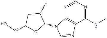 N(6)-methyl-2',3'-dideoxy-2'-fluoro-beta-arabinofuranosyladenine