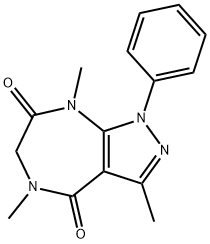 1-phenyl-3,5,8-trimethyl-1,4,5,6,7,8-hexahydropyrazolo(3,4-e)(1,4)diazepin-4,7-dione