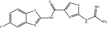 N-(5-fluorobenzothiazol-2-yl)-2-guanidinothiazole-4-carboxamide