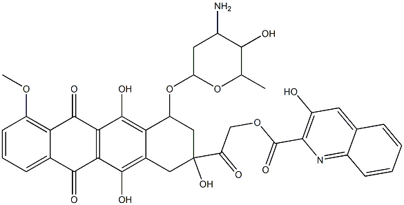 14-quinaldinoyloxydaunorubicin