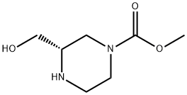 1-Piperazinecarboxylicacid,3-(hydroxymethyl)-,methylester,(S)-(9CI)