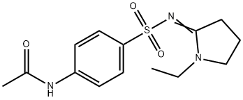 N-[4-[(1-ethylpyrrolidin-2-ylidene)amino]sulfonylphenyl]acetamide