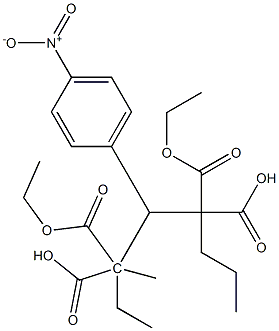 2-(4-硝基苯基)丙烷-1,1,3,3-四羧酸四乙酯