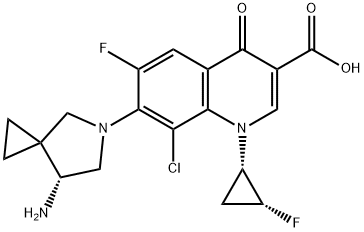 7-[(7R)-7-氨基-5-氮杂螺[2.4]庚烷-5-基]-8-氯-6-氟-1-[(1S,2R)-2-氟环丙基]-1,4-二氢-4-氧代-3-喹啉甲酸