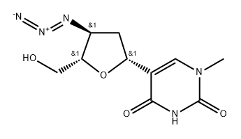 1-methyl-5-(3-azido-2,3-dideoxy-beta-pentofuranosyl)uracil