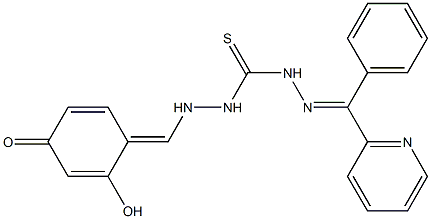 1-(phenyl-2-pyridyl)carbylidene-5-resorcylidenethiocarbohydrazone